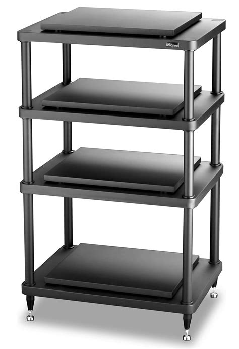 steel audio cabinet|5 shelf audio rack.